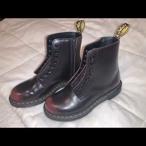 Dr. Martens Cherry Red Arcadia Leather